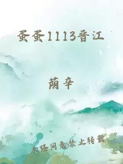 蛋蛋1113晋江