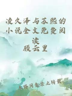 凌久泽与苏熙的小说全文免费阅读